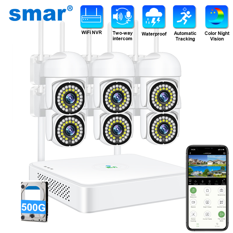 Smar 3MP Wireless CCTV Securit - Home Security Systems Wireless 评论和价格