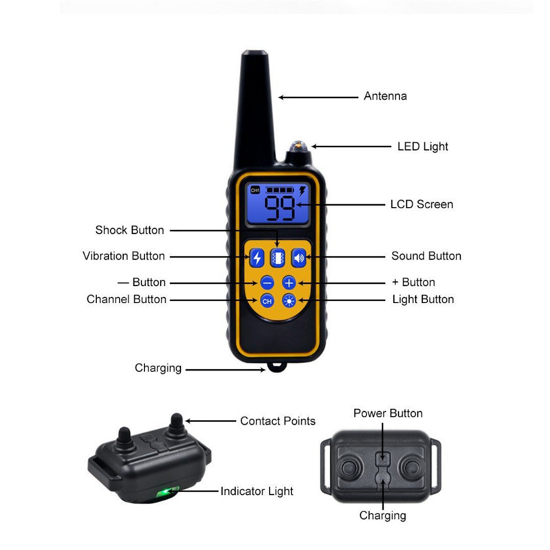 Electric Dog Training Collar D - Barking Dog Alarm 评论和价格