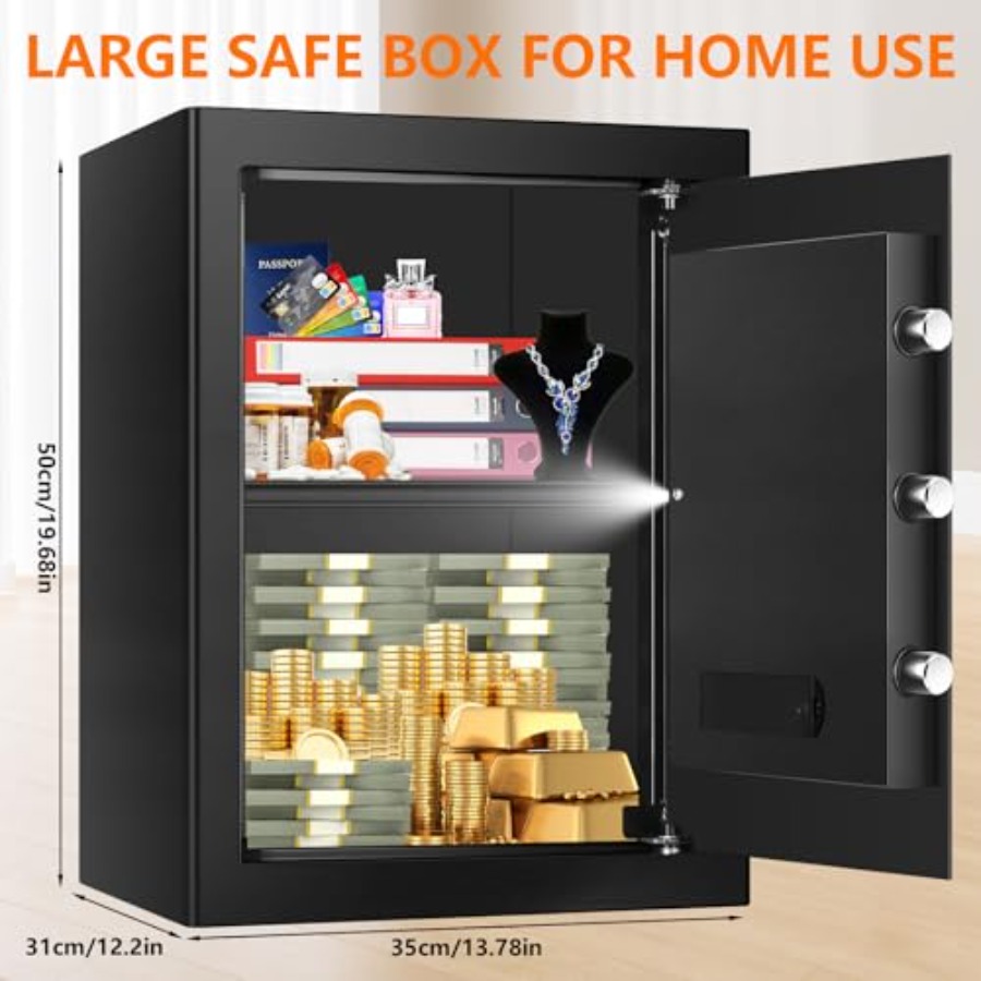 3.4 Cuft Large Fireproof Safe  - Safe Box Digital 评论和价格
