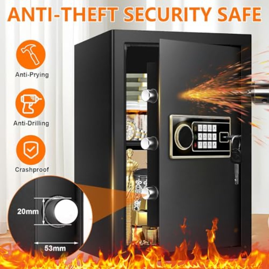 3.4 Cuft Large Fireproof Safe  - Safe Box Digital 评论和价格