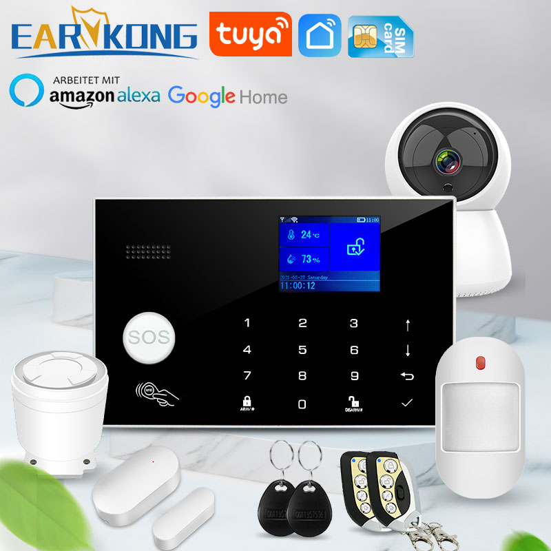 Wifi GSM Alarm System 433MHz H - Home Security Phone Number 评论和价格